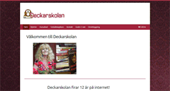 Desktop Screenshot of deckarskolan.com